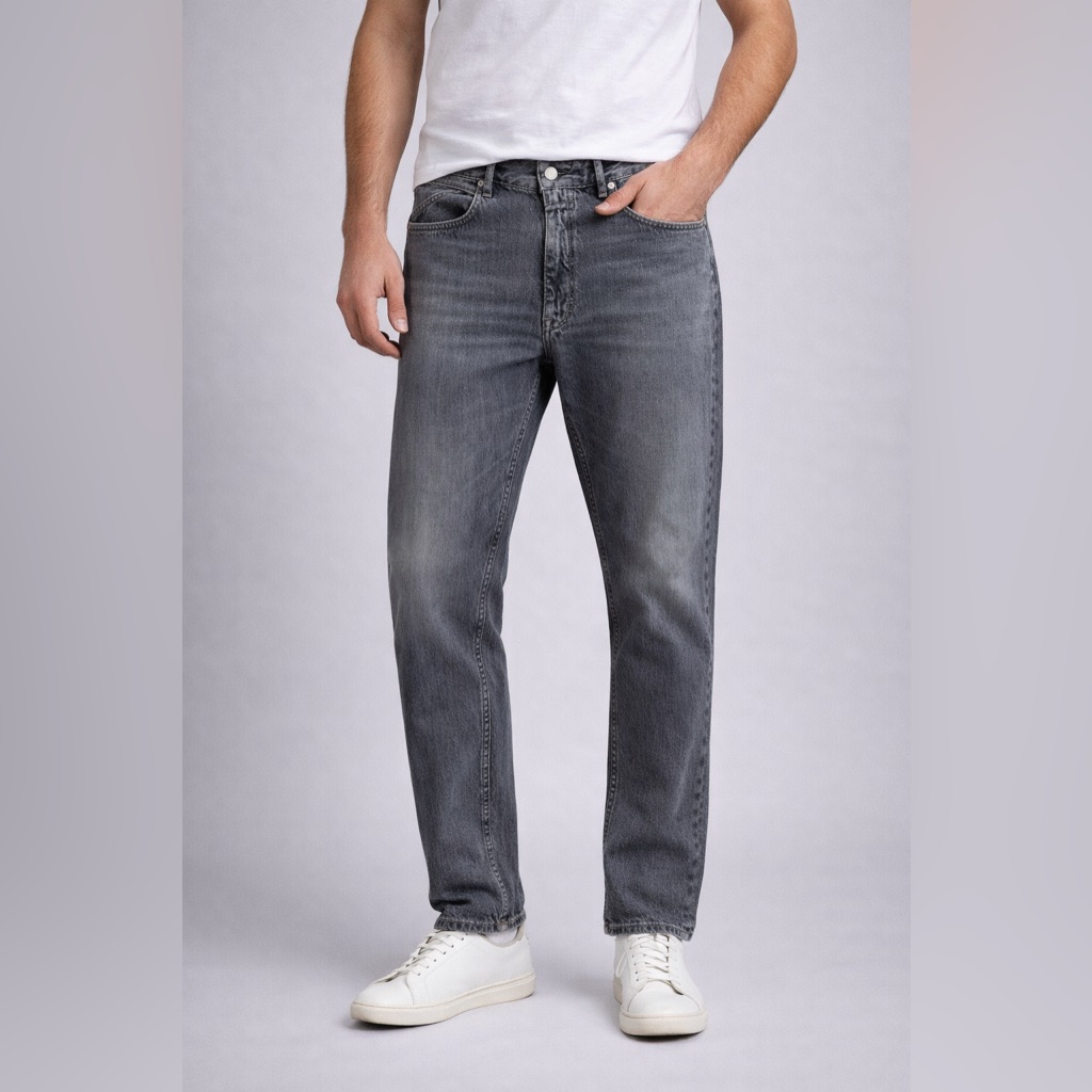 Closed Gray Wash Slim Straight Jeans Made In Italy Nwot